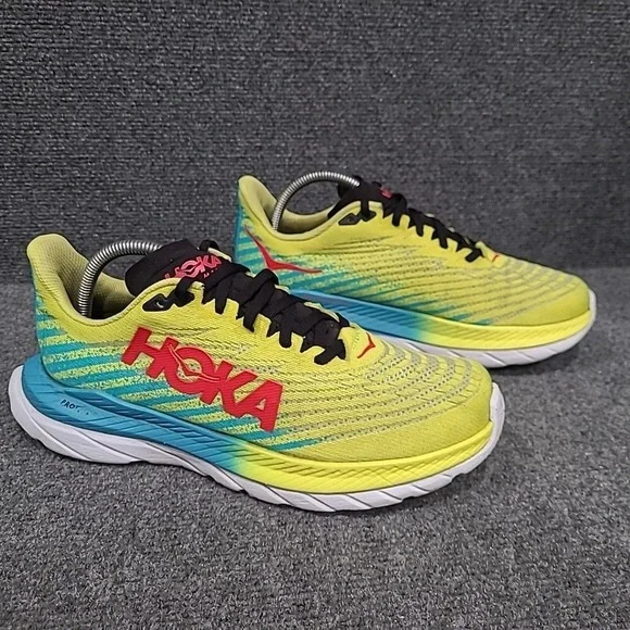 Hoka One One Mach 5 Shoes Womens Size 9.5 B Yellow 1127894 EPSB - Picture 3 of 16